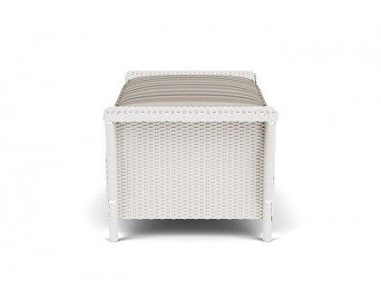 Lloyd Flanders™ Nantucket Large Ottoman - White