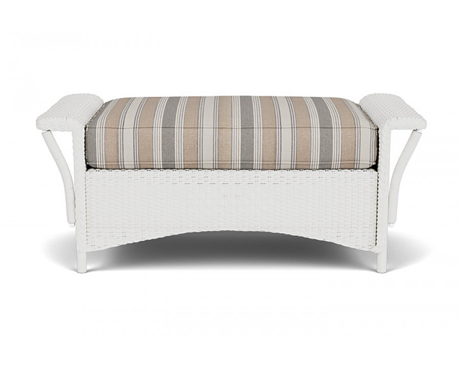 Lloyd Flanders™ Nantucket Large Ottoman - Matte White