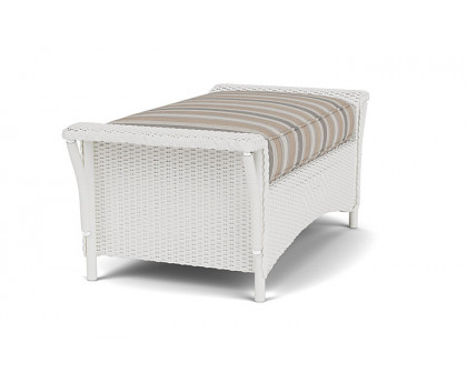 Lloyd Flanders™ Nantucket Large Ottoman - Matte White