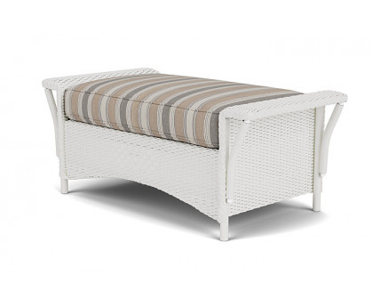 Lloyd Flanders™ Nantucket Large Ottoman - Matte White