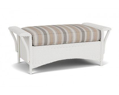 Lloyd Flanders™ Nantucket Large Ottoman - Matte White