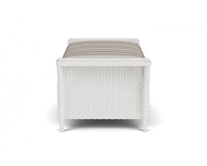 Lloyd Flanders™ Nantucket Large Ottoman - Matte White