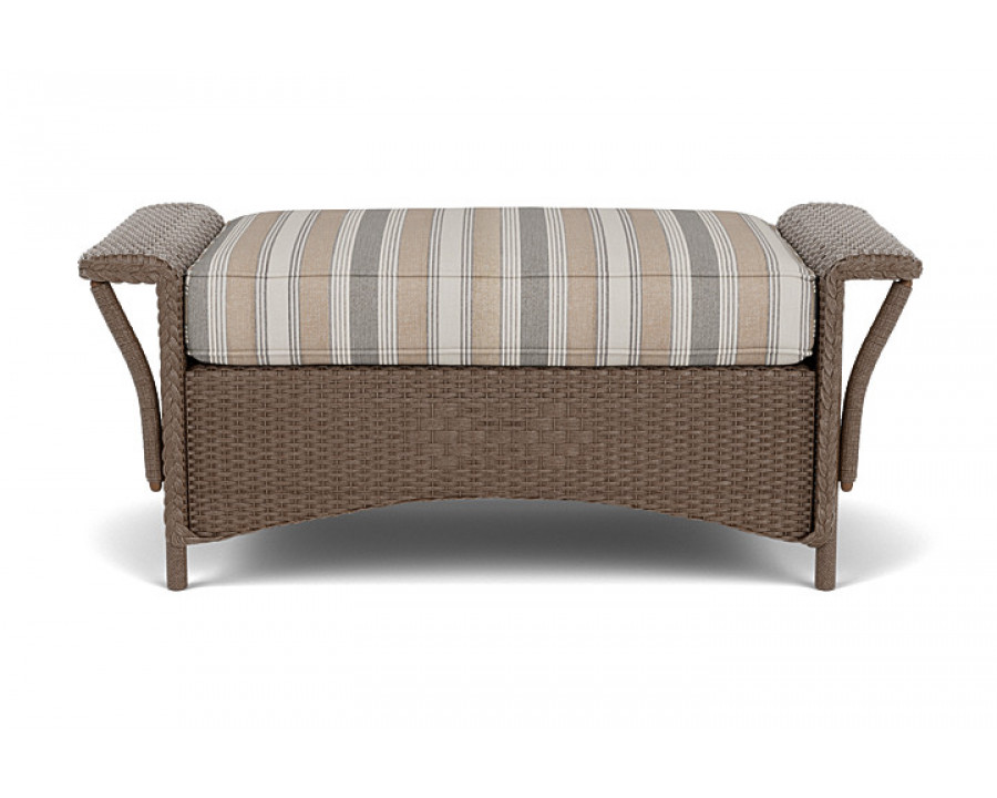 Lloyd Flanders™ Nantucket Large Ottoman - Bark