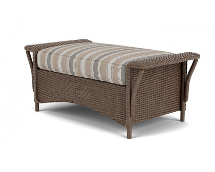 Lloyd Flanders™ Nantucket Large Ottoman - Bark