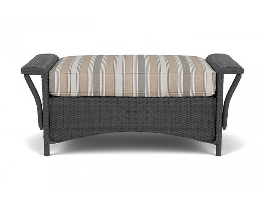 Lloyd Flanders™ Nantucket Large Ottoman - Charcoal