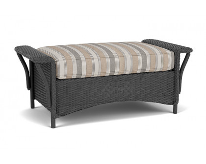 Lloyd Flanders™ Nantucket Large Ottoman - Charcoal