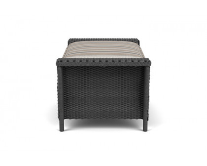 Lloyd Flanders™ Nantucket Large Ottoman - Charcoal