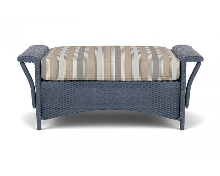 Lloyd Flanders™ Nantucket Large Ottoman - Denim Blue