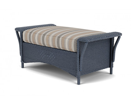 Lloyd Flanders™ Nantucket Large Ottoman - Denim Blue