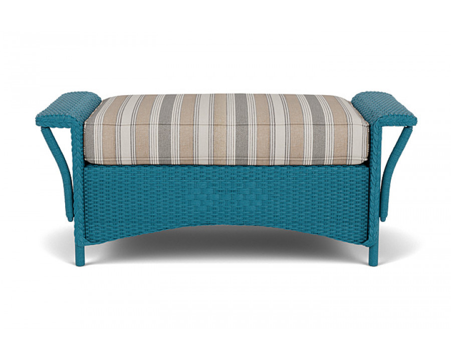 Lloyd Flanders™ Nantucket Large Ottoman - Peacock