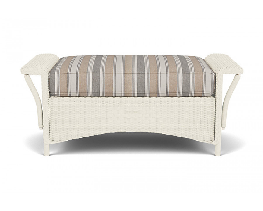 Lloyd Flanders™ Nantucket Large Ottoman - Ivory