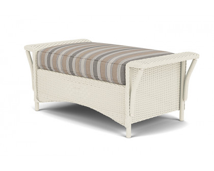 Lloyd Flanders™ Nantucket Large Ottoman - Ivory