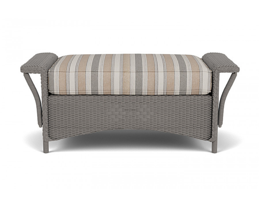 Lloyd Flanders™ Nantucket Large Ottoman - Pewter