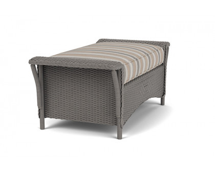 Lloyd Flanders™ Nantucket Large Ottoman - Pewter