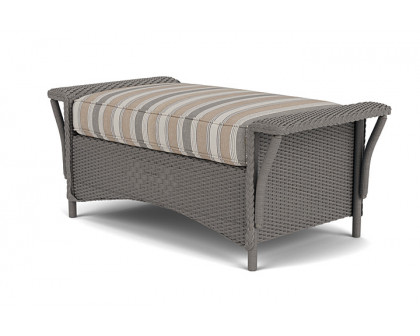 Lloyd Flanders™ Nantucket Large Ottoman - Pewter