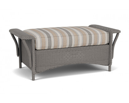 Lloyd Flanders™ Nantucket Large Ottoman - Pewter