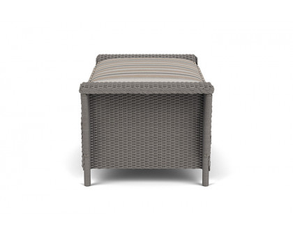 Lloyd Flanders™ Nantucket Large Ottoman - Pewter