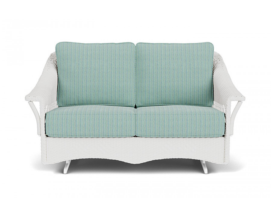 Lloyd Flanders™ Nantucket Loveseat Glider - Matte White