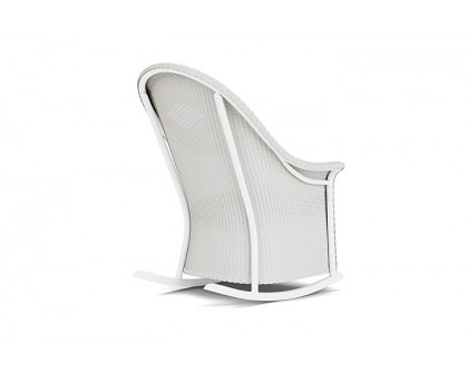 Lloyd Flanders™ Loom High Back Porch Rocker - Matte White