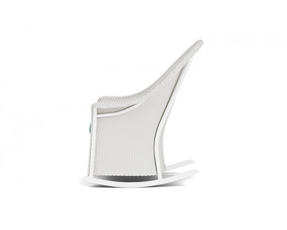 Lloyd Flanders™ Loom High Back Porch Rocker - Matte White