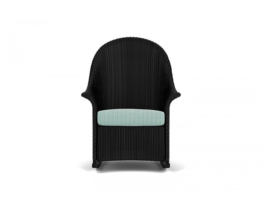 Lloyd Flanders™ Loom High Back Porch Rocker - Ebony