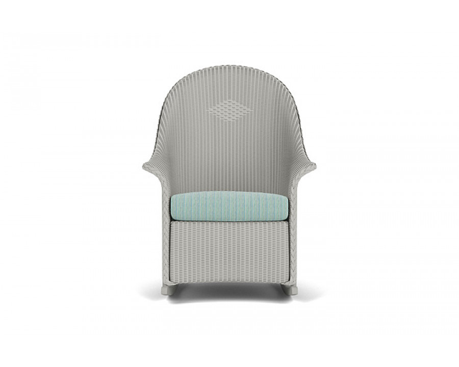 Lloyd Flanders™ Loom High Back Porch Rocker - Platinum