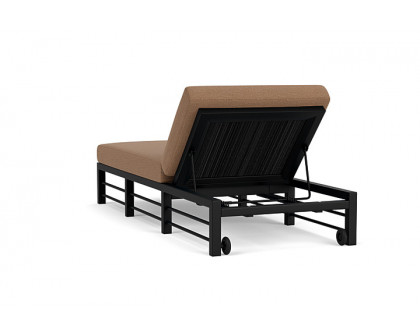 Lloyd Flanders™ Southport Chaise  - Ebony, Canvas Natural