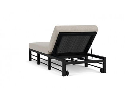 Lloyd Flanders™ Southport Chaise  - Charcoal, Callen Celadon