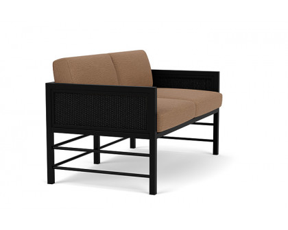 Lloyd Flanders™ Southport Loveseat - Ebony, Canvas Natural