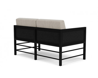 Lloyd Flanders™ Southport Loveseat - Ebony, Callen Celadon