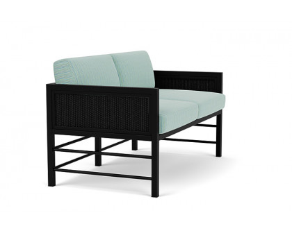 Lloyd Flanders™ Southport Loveseat - Ebony, Unearth Dew