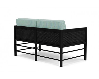 Lloyd Flanders™ Southport Loveseat - Ebony, Unearth Dew