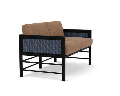 Lloyd Flanders™ Southport Loveseat - Denim Blue, Canvas Natural