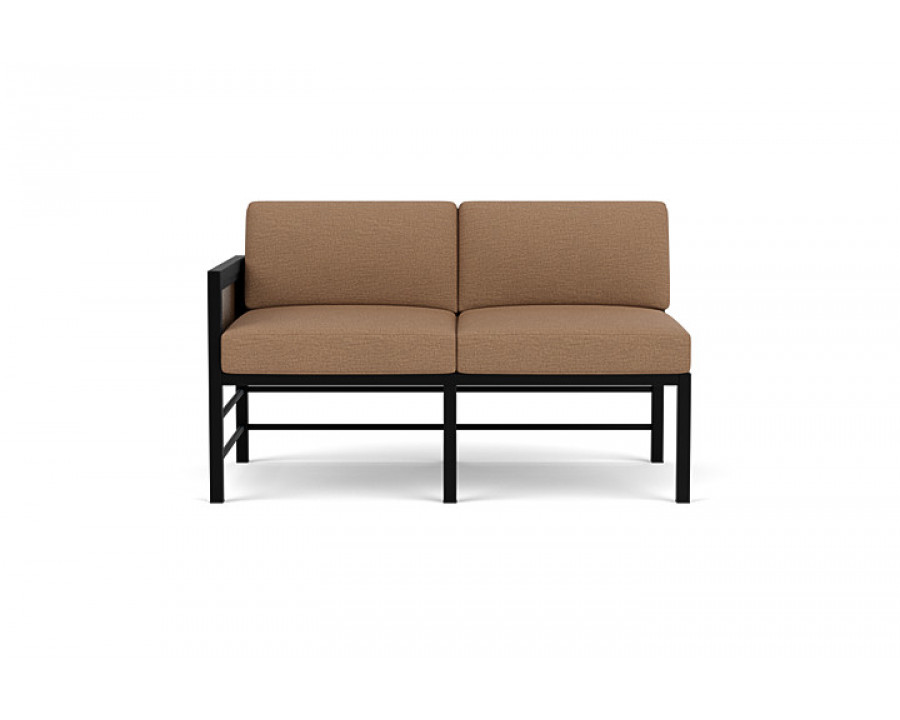 Lloyd Flanders™ Southport Right Arm Loveseat - Bark, Canvas Natural