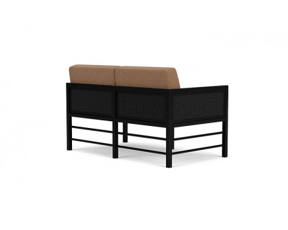 Lloyd Flanders™ Southport Right Arm Loveseat - Ebony, Canvas Natural