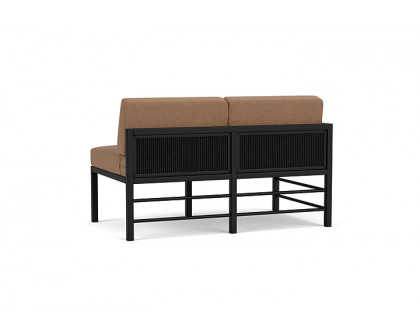 Lloyd Flanders™ Southport Right Arm Loveseat - Ebony, Canvas Natural