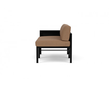 Lloyd Flanders™ Southport Right Arm Loveseat - Ebony, Canvas Natural