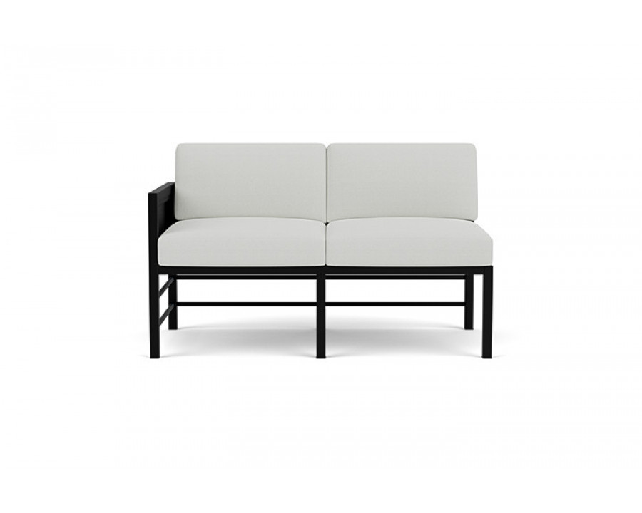 Lloyd Flanders™ Southport Right Arm Loveseat - Ebony, Loveboat Mint