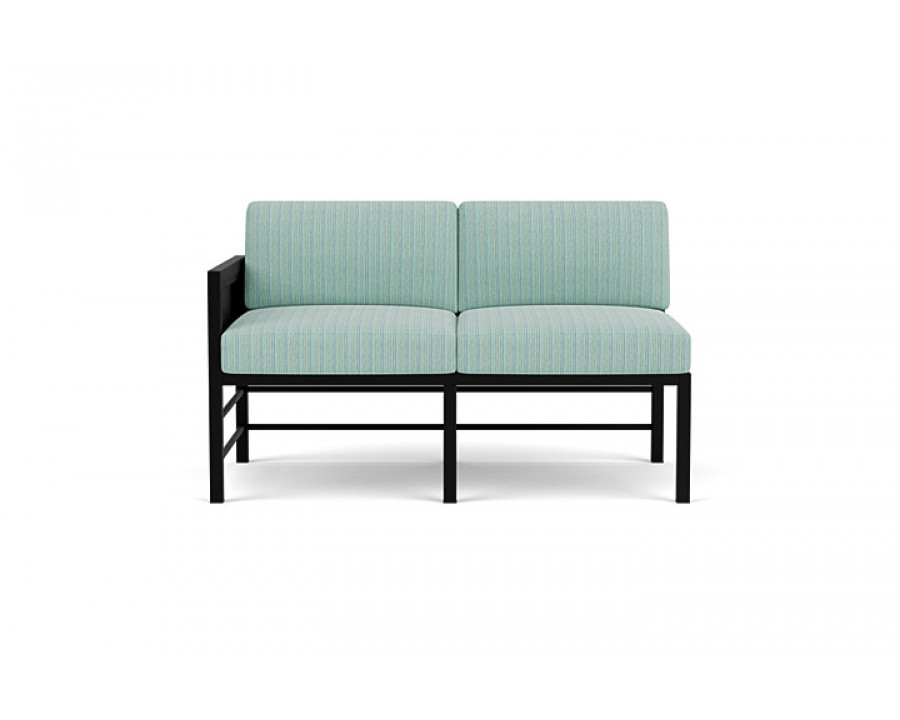 Lloyd Flanders™ Southport Right Arm Loveseat - Ebony, Unearth Dew