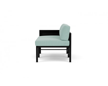 Lloyd Flanders™ Southport Right Arm Loveseat - Ebony, Unearth Dew