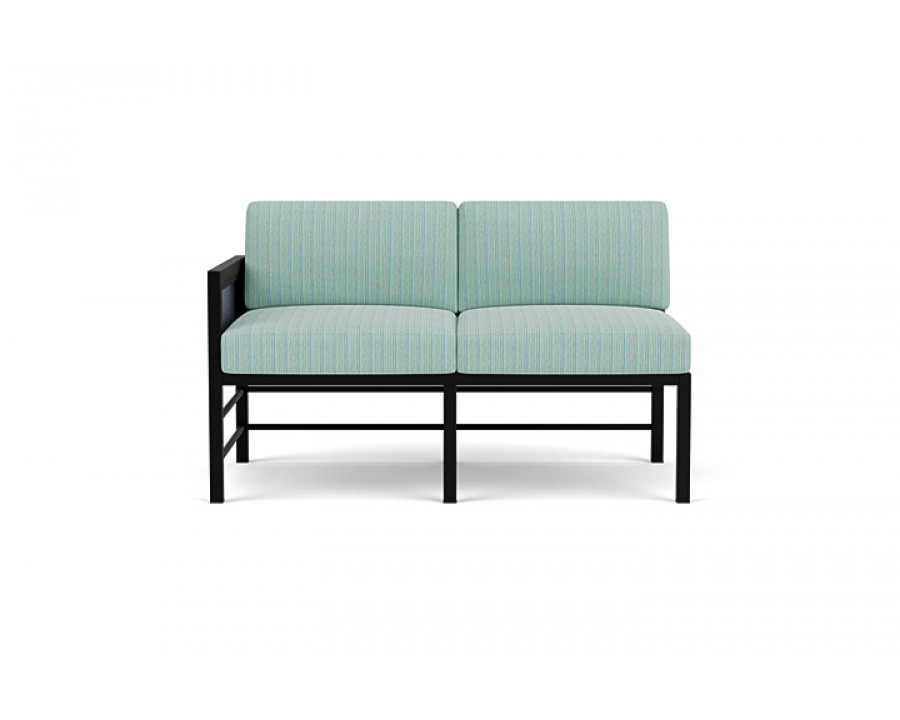 Lloyd Flanders™ Southport Right Arm Loveseat - Denim Blue, Unearth Dew