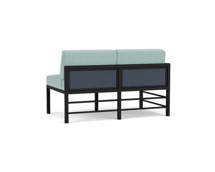 Lloyd Flanders™ Southport Right Arm Loveseat - Denim Blue, Unearth Dew