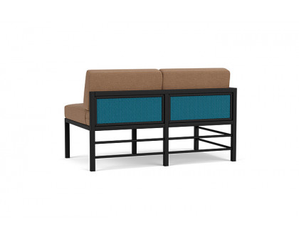 Lloyd Flanders™ Southport Right Arm Loveseat - Peacock, Canvas Natural