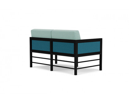 Lloyd Flanders™ Southport Right Arm Loveseat - Peacock, Unearth Dew