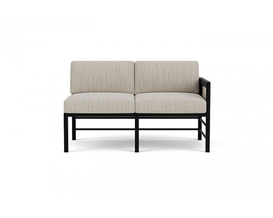 Lloyd Flanders™ Southport Left Arm Loveseat - Linen, Callen Celadon