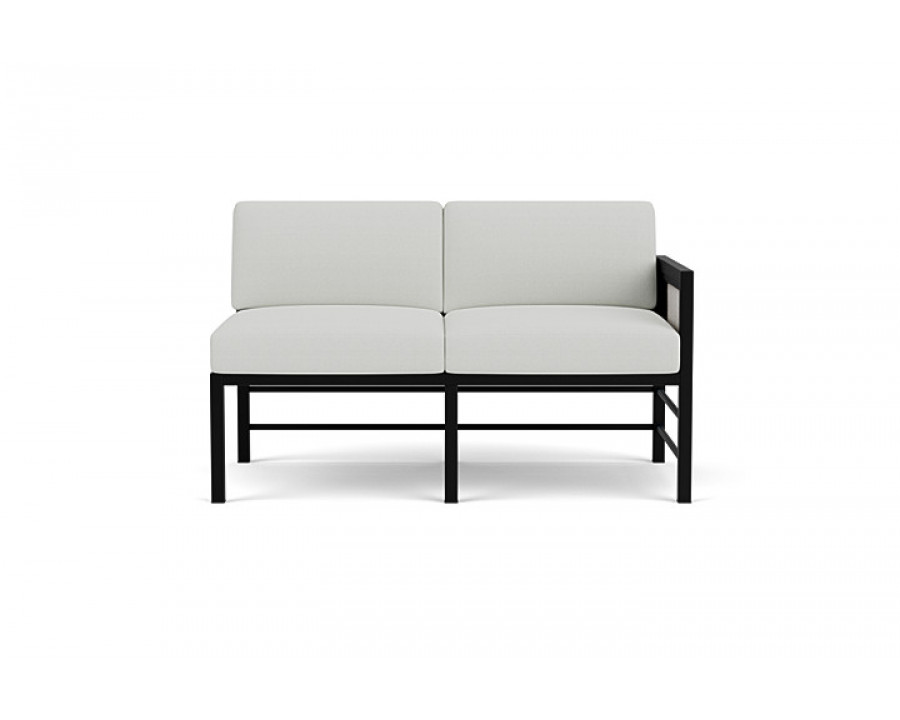 Lloyd Flanders™ Southport Left Arm Loveseat - Matte White, Loveboat Mint