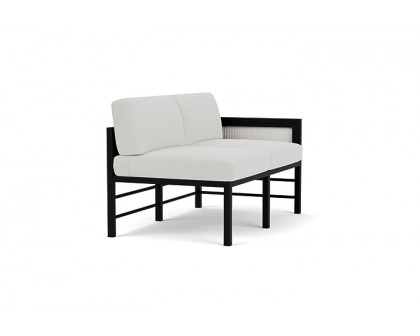 Lloyd Flanders™ Southport Left Arm Loveseat - Matte White, Loveboat Mint