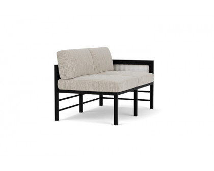 Lloyd Flanders™ Southport Left Arm Loveseat - Matte White, Callen Celadon