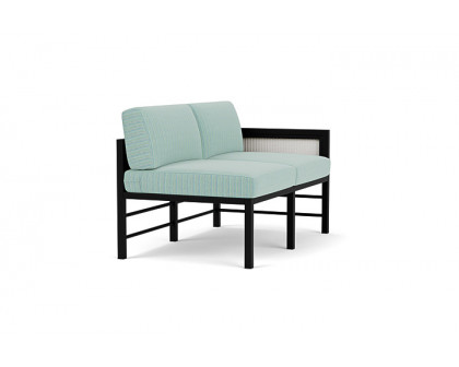 Lloyd Flanders™ Southport Left Arm Loveseat - Matte White, Unearth Dew