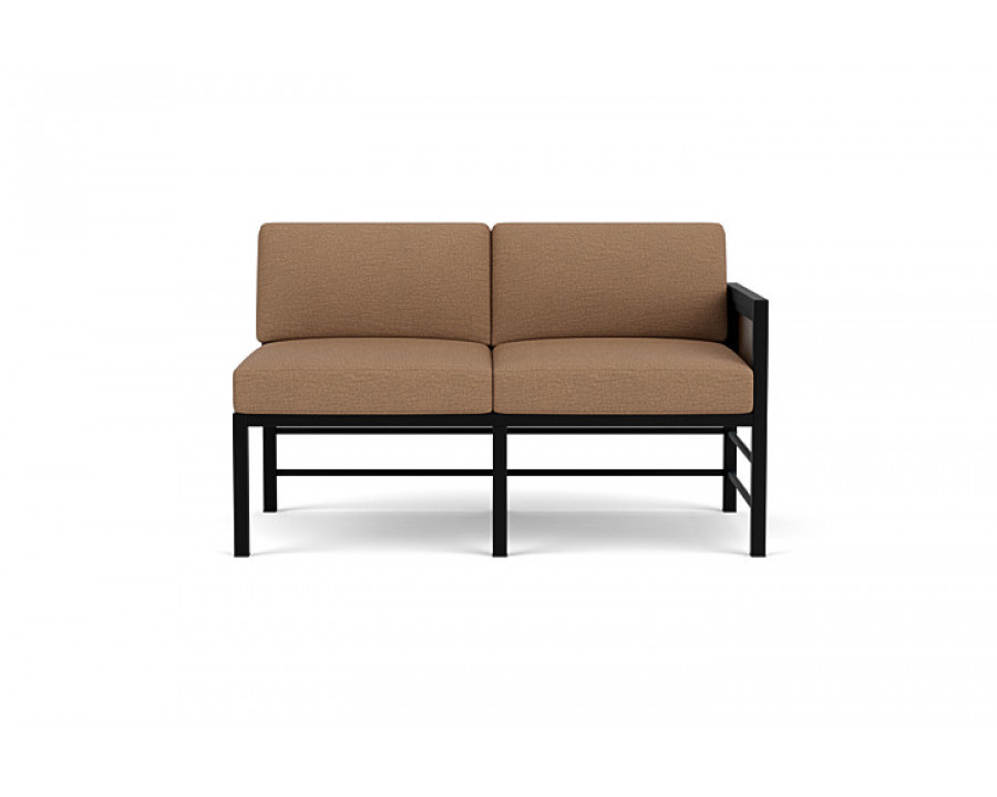 Lloyd Flanders™ Southport Left Arm Loveseat - Bark, Canvas Natural